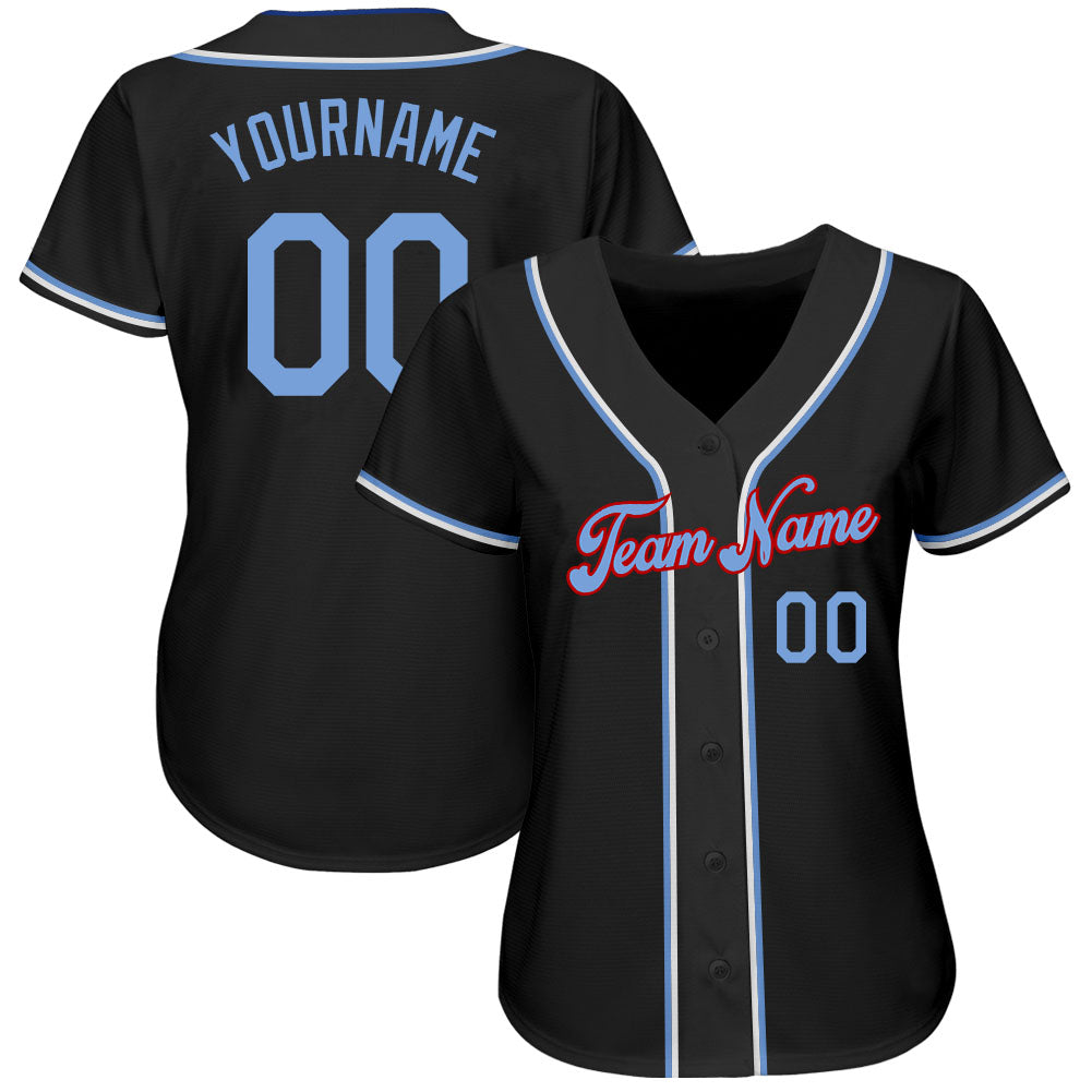 Custom Burgundy White-Light Blue Authentic Baseball Jersey Free Shipping –  Fiitg