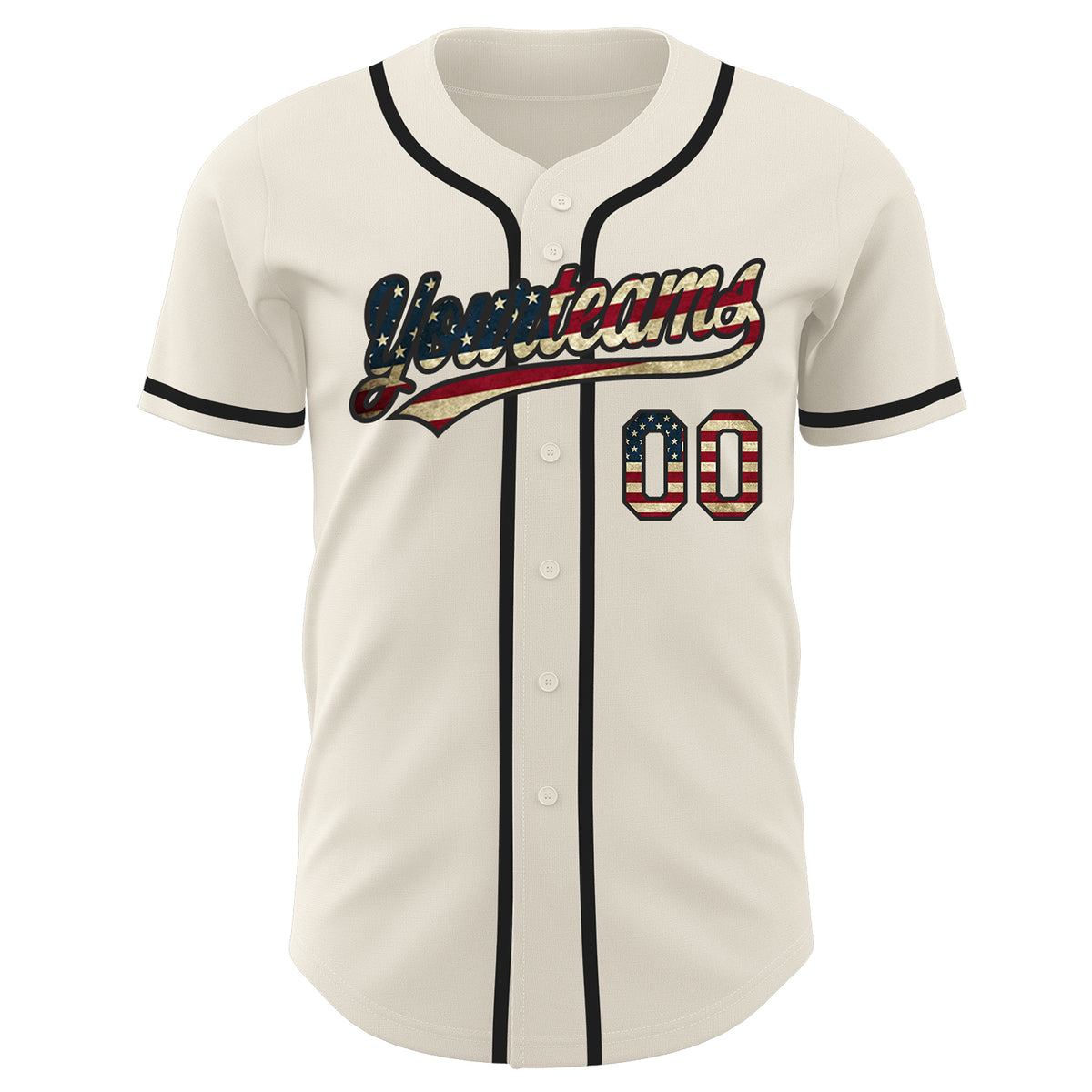 Custom Olive Vintage USA Flag-Cream Authentic Raglan Sleeves Salute To  Service Baseball Jersey