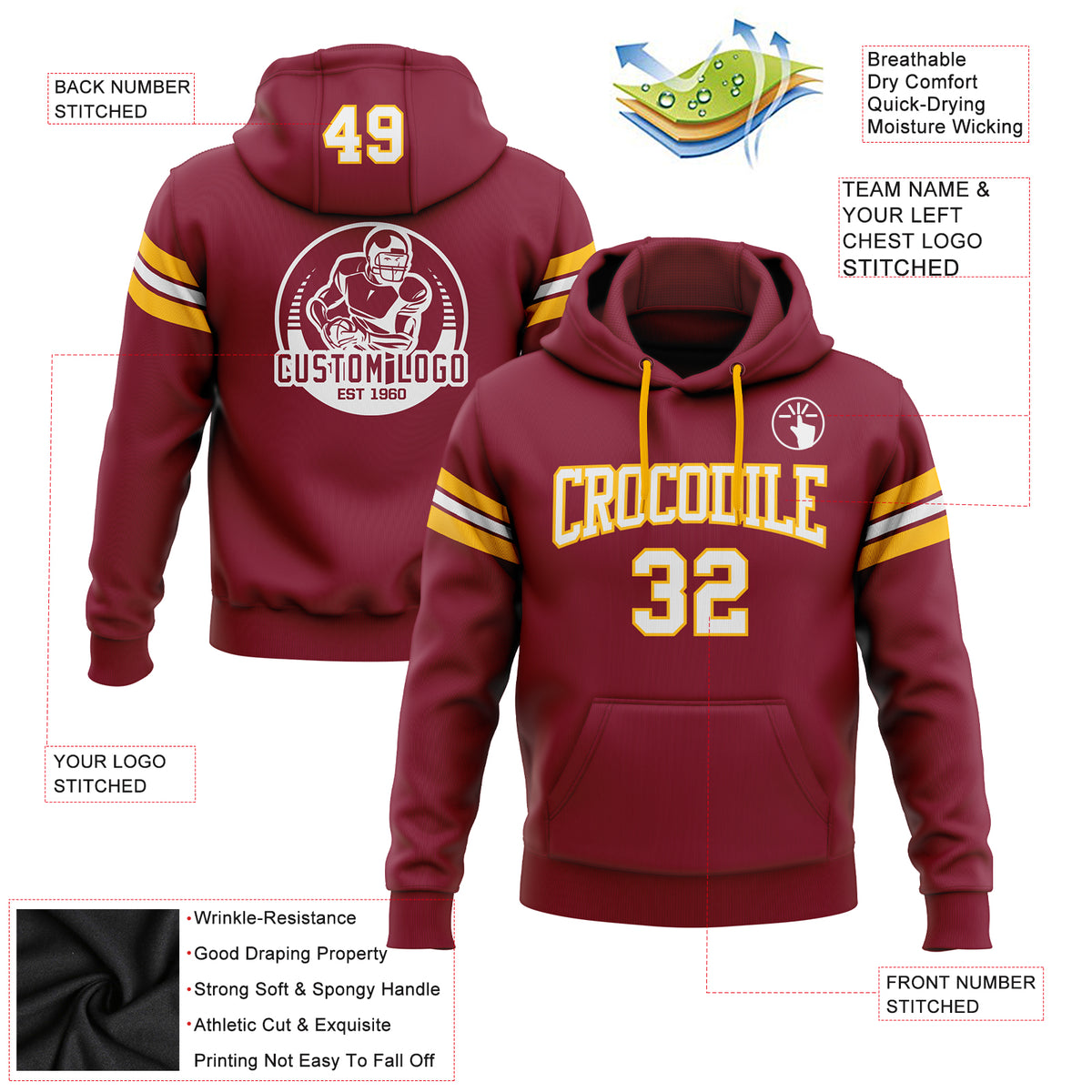 Washington Redskins Logo 3D Hoodie Football Team 3D Sweatshirt Uniforms -  Best Seller Shirts Design In Usa