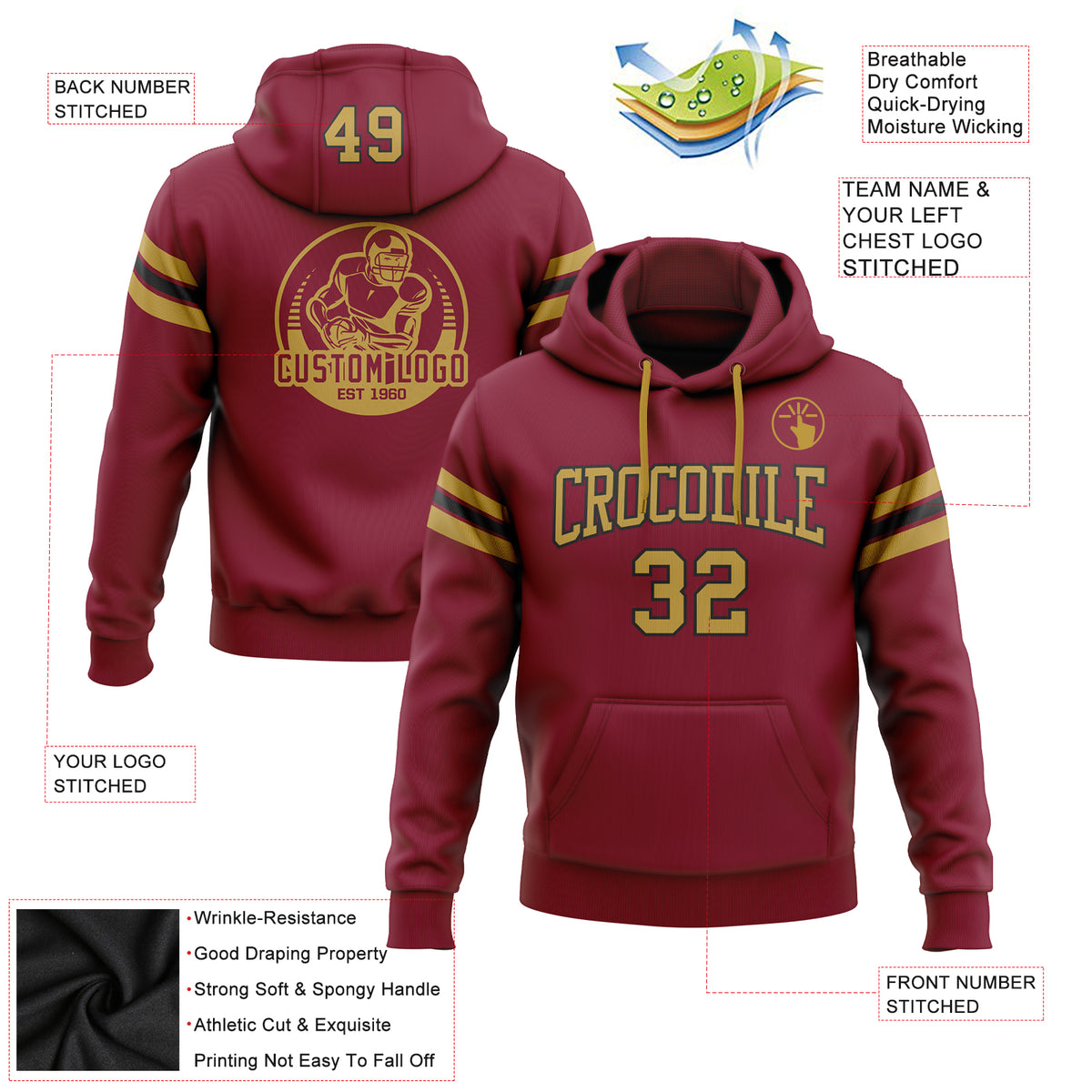 Washington Redskins Logo 3D Hoodie Football Uniforms 3D Sweatshirt - Best  Seller Shirts Design In Usa