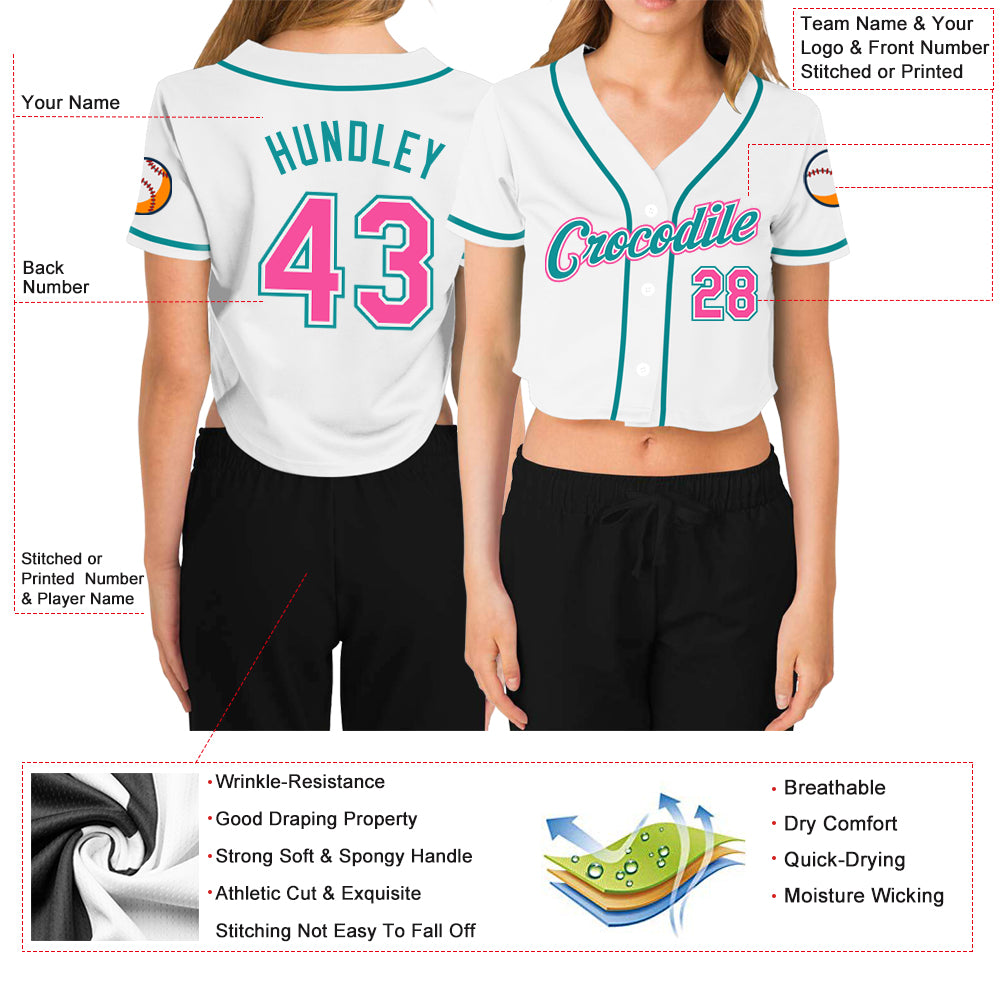 Crop Top Baseball Jerseys & Uniforms - Crop Top Jerseys for Women – Fiitg