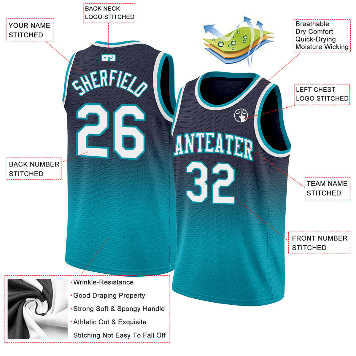 Teal Basketball Jerseys  Custom Teal Basketball Jerseys – Fiitg