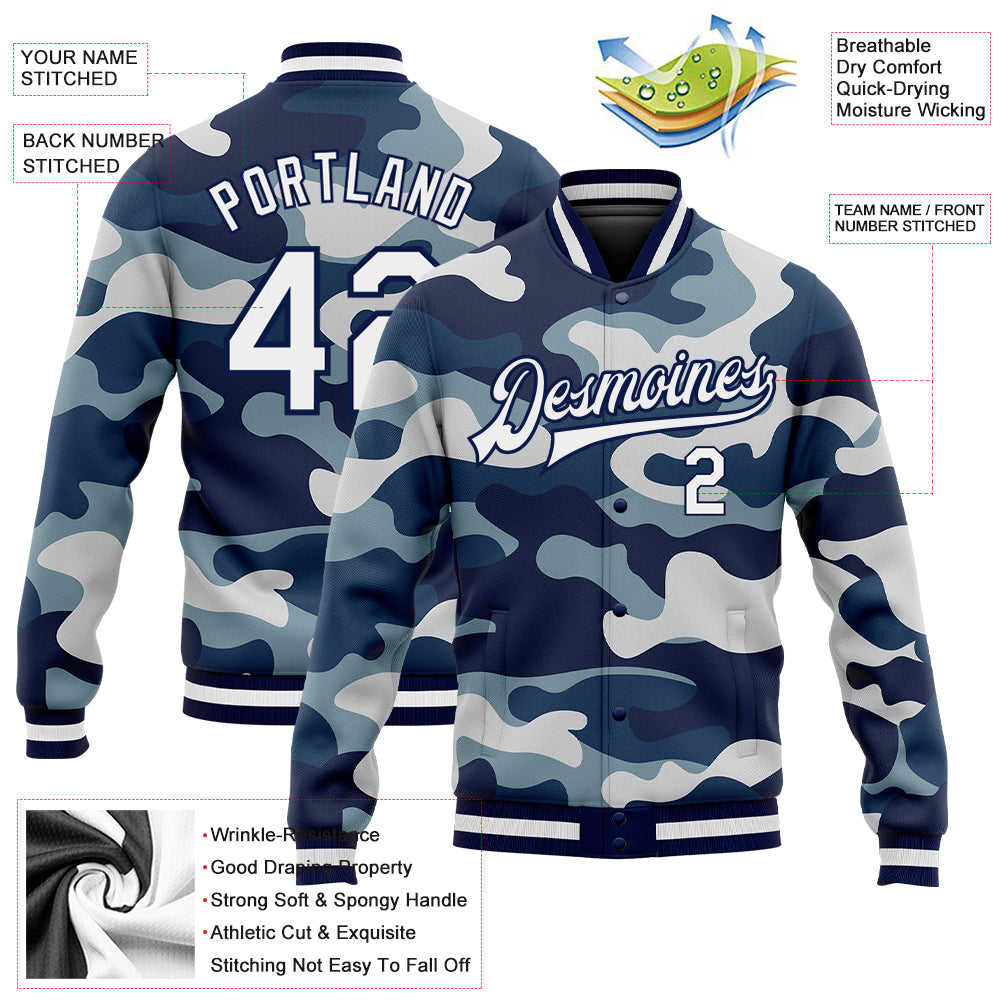 San Diego Padres Camouflage Custom Jersey - All Stitched