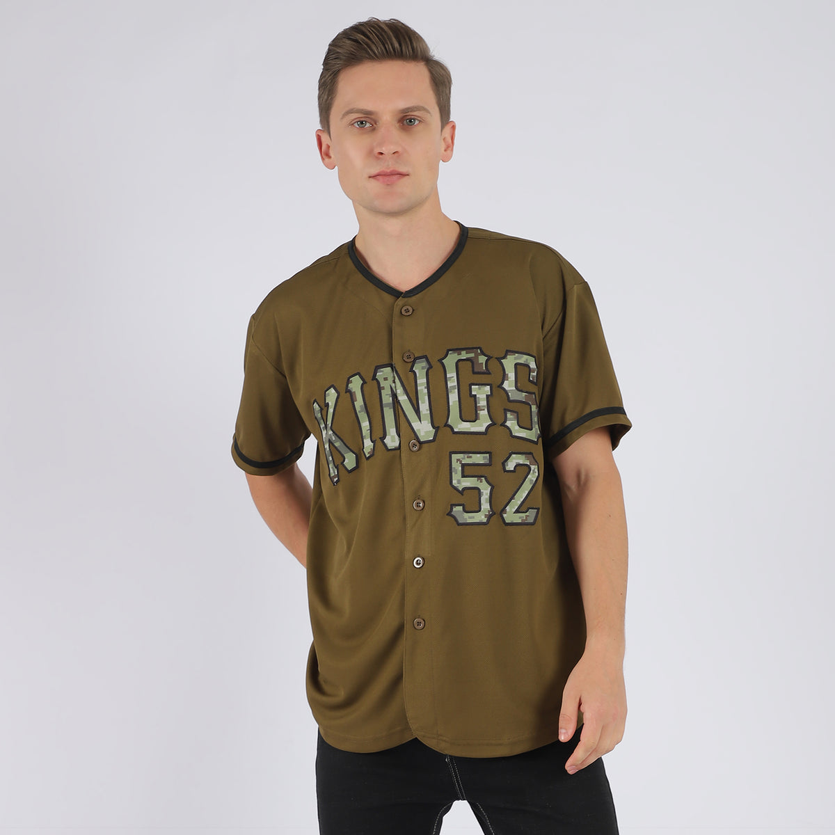 Custom Camo Olive-Black Authentic Baseball Jersey Fast Shipping –  FiitgCustom