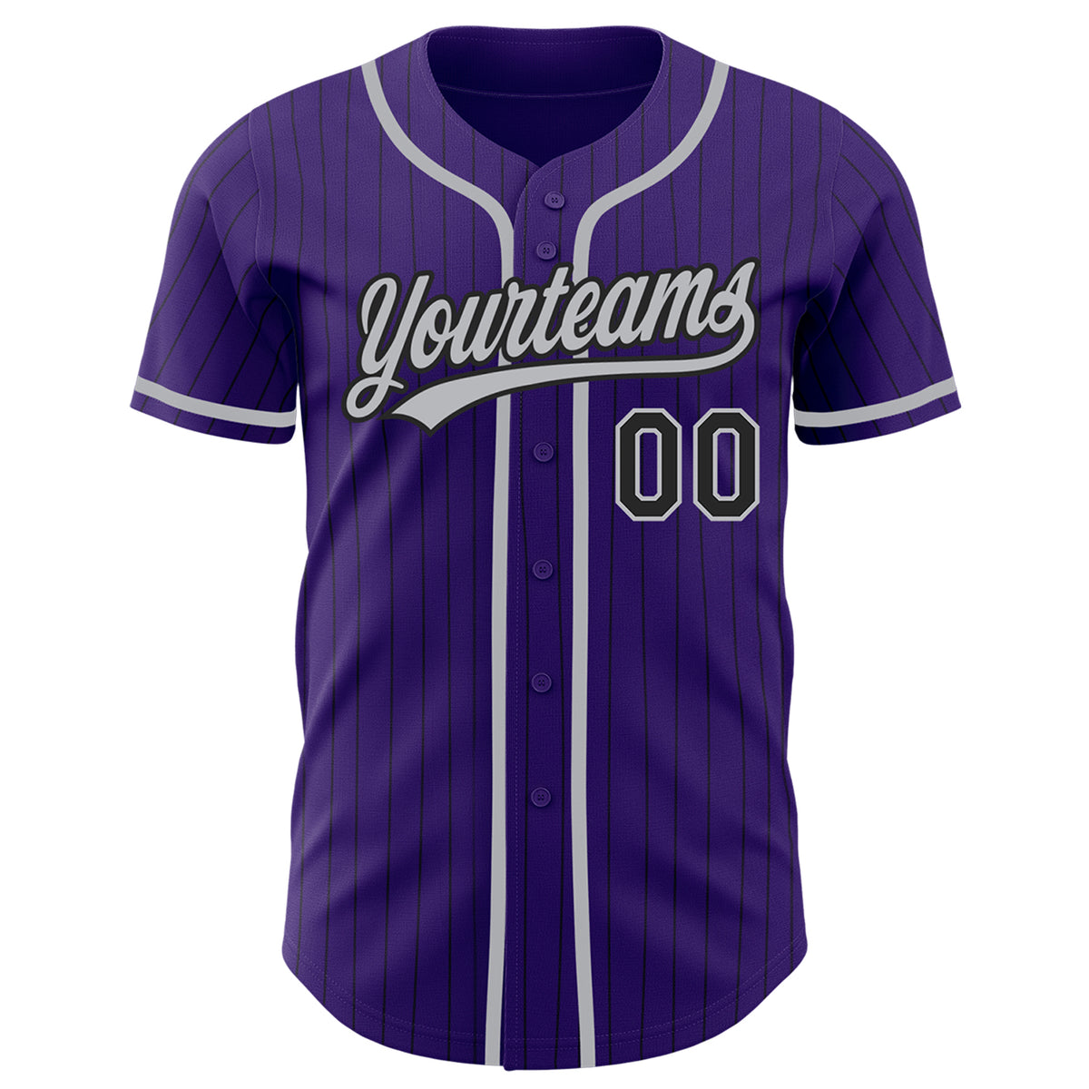 Custom Gray Purple-Black Baseball Jersey – FiitgCustom