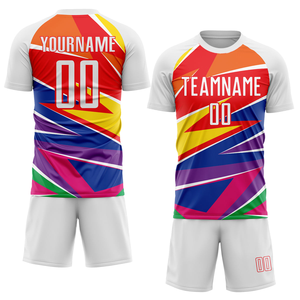 Custom Black White-Red Sublimation Soccer Uniform Jersey Fast Shipping –  FiitgCustom