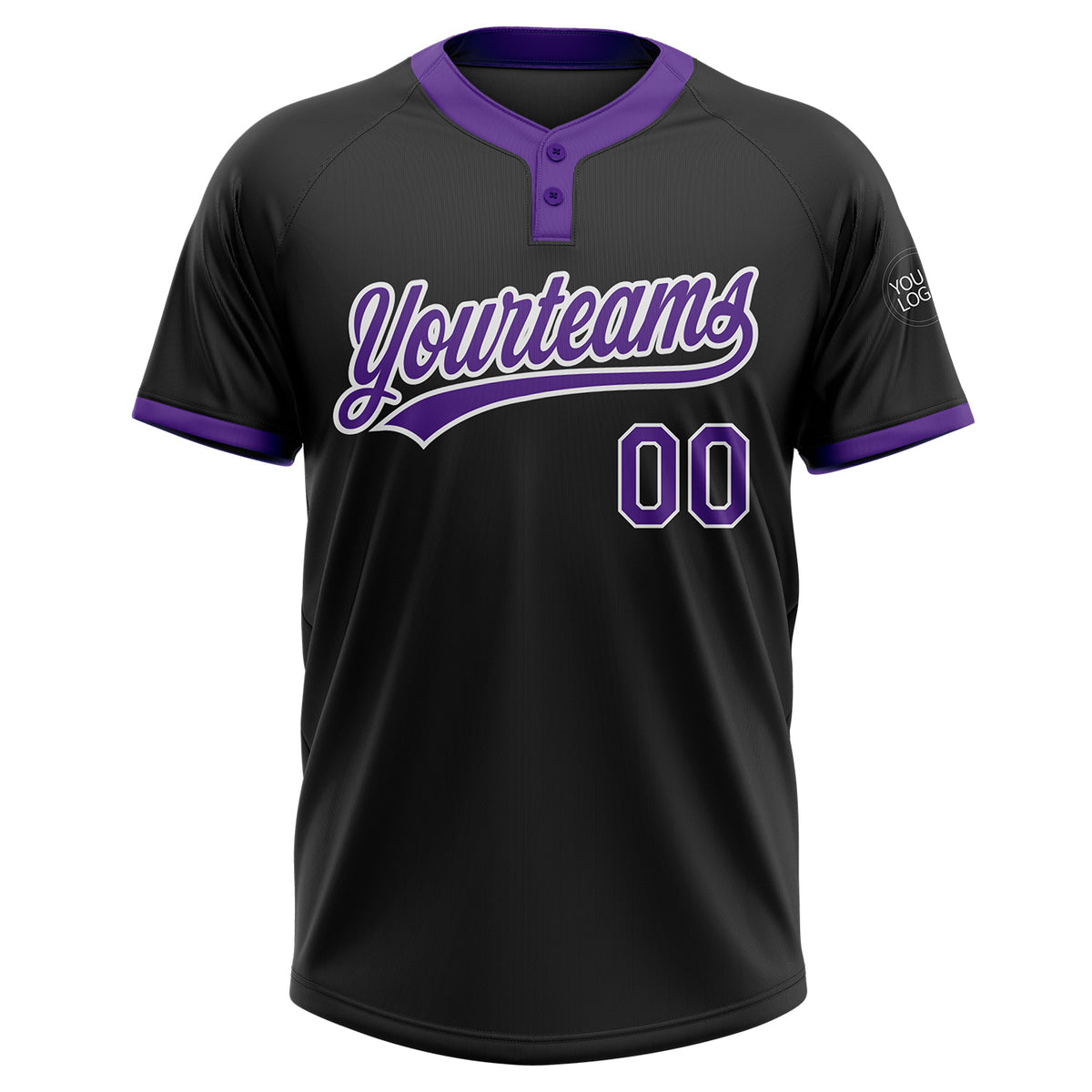 Custom Rockies Full Button Baseball Jerseys, Retro Purple