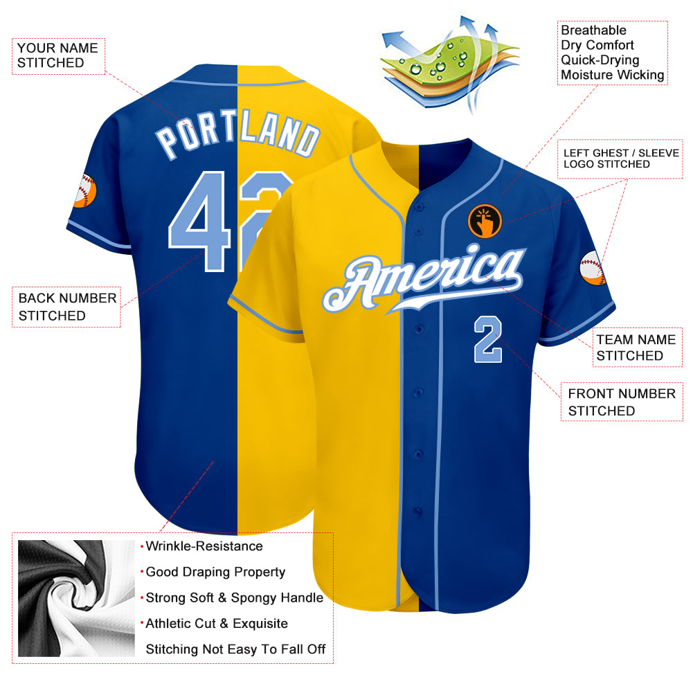 Custom Powder Blue Baseball Jerseys, Baseball Uniforms For Your Team