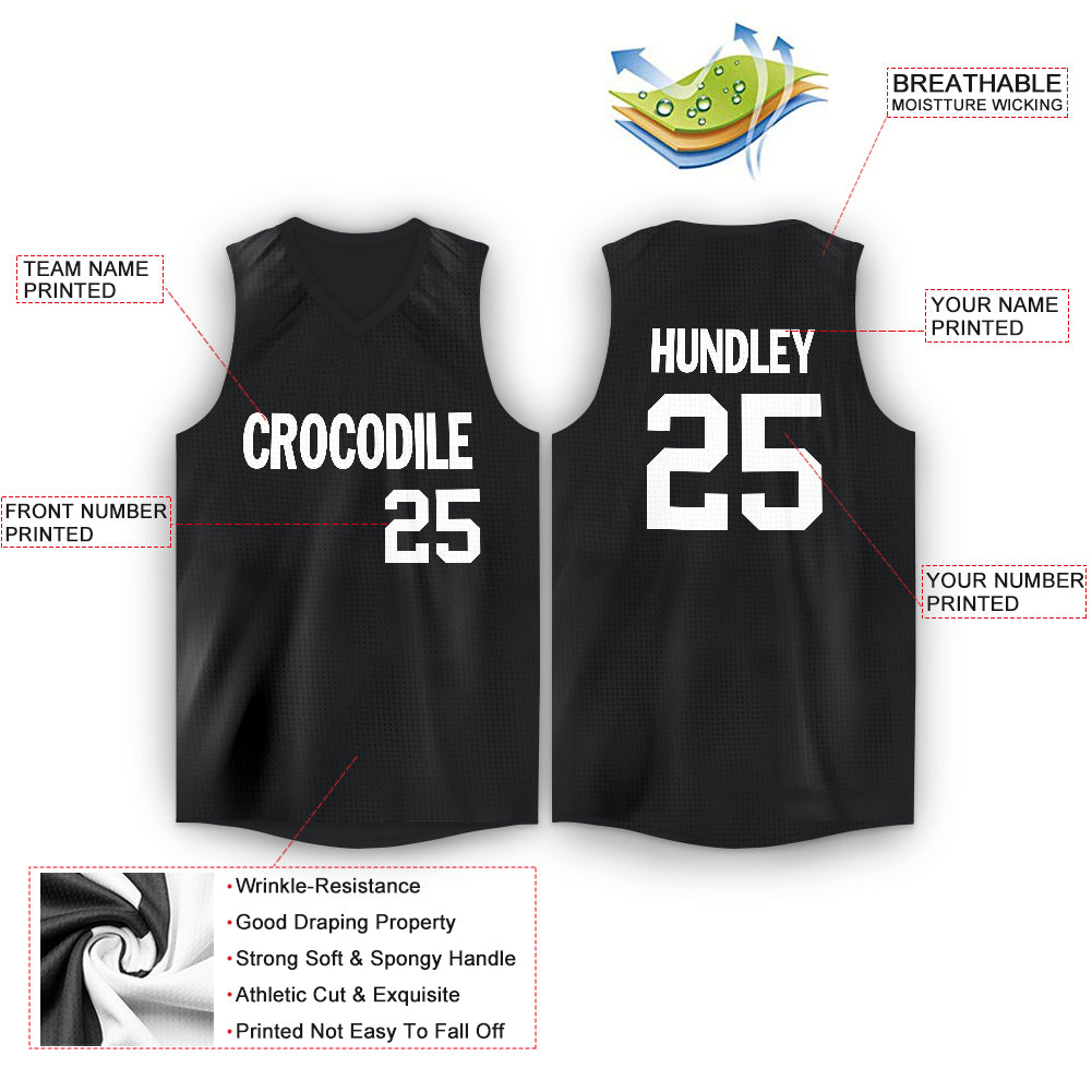 Custom Black Black-Gray Authentic Fade Fashion Basketball Jersey