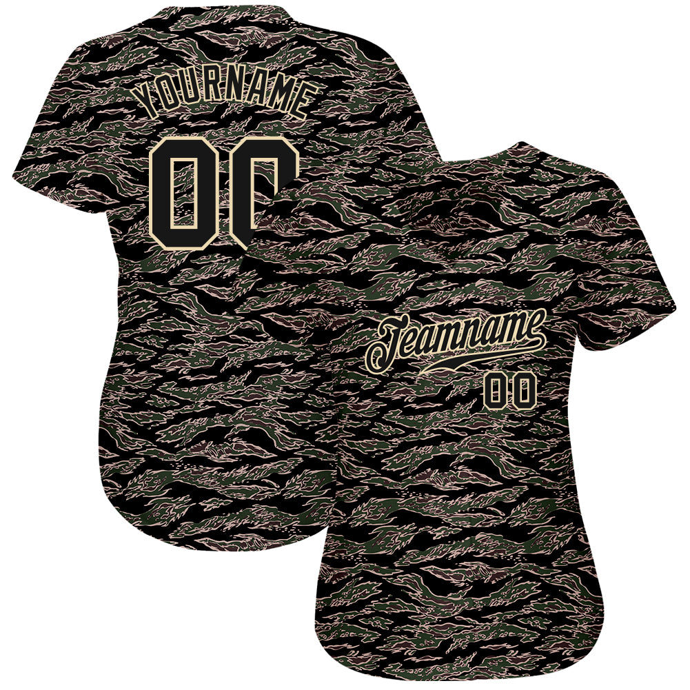 Custom Camo Dark Gray-Cream Authentic Salute To Service Baseball Jersey  Fast Shipping – FiitgCustom