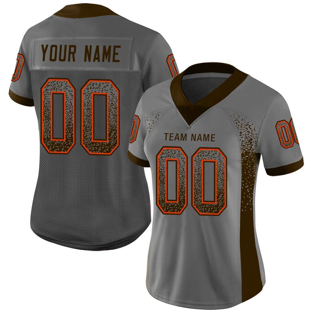 Custom White Aqua-Orange Mesh Drift Fashion Football Jersey – Fiitg