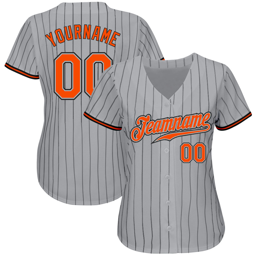 Custom Cream Black-Orange Baseball Jersey – Fiitg