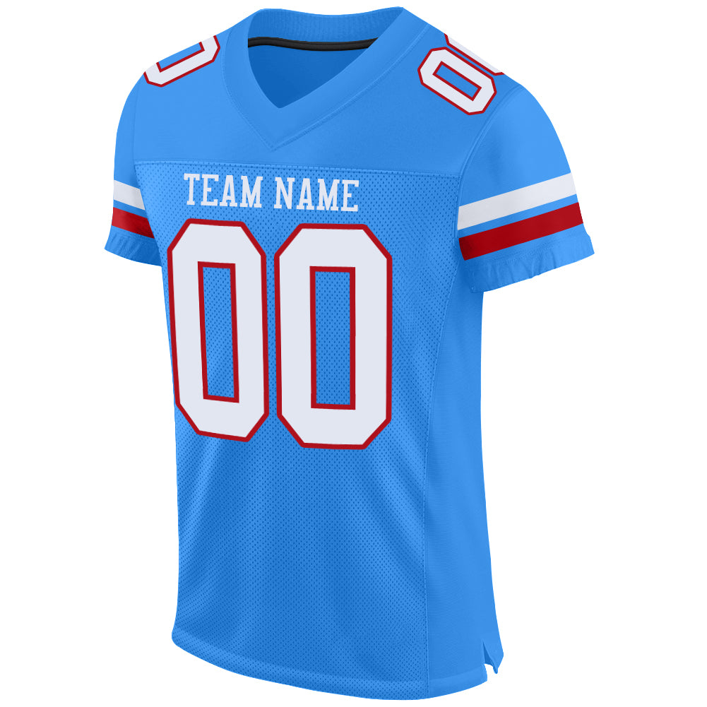 PowderBlue0032 Football Authentic MeshCustom Own Basketball Jersey – Fiitg