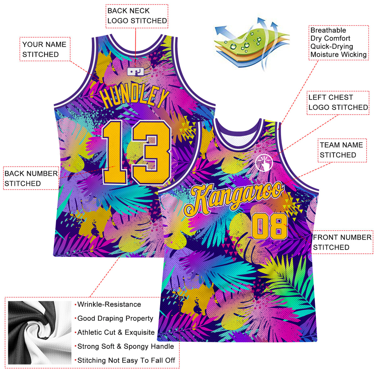 1stteworld Clothing - Tahiti Special Polynesia Cyan Style Basketball Jersey  A35