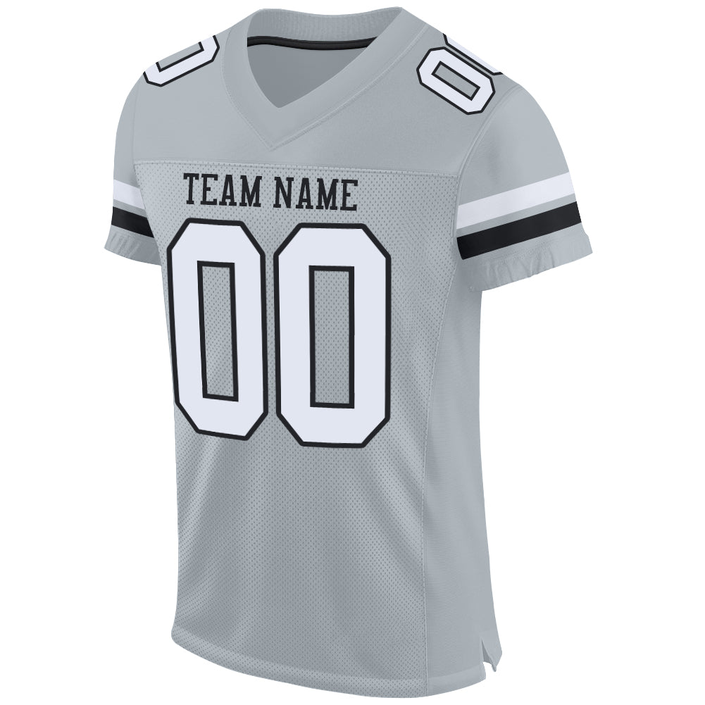 Silver0003 Football Authentic MeshCustom Own Basketball Jersey – Fiitg