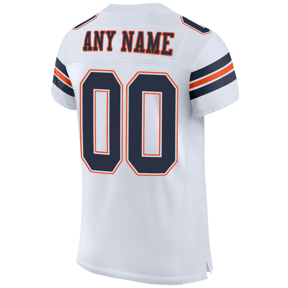 FIITG Custom Football Jersey Orange Black-White Mesh Drift Fashion