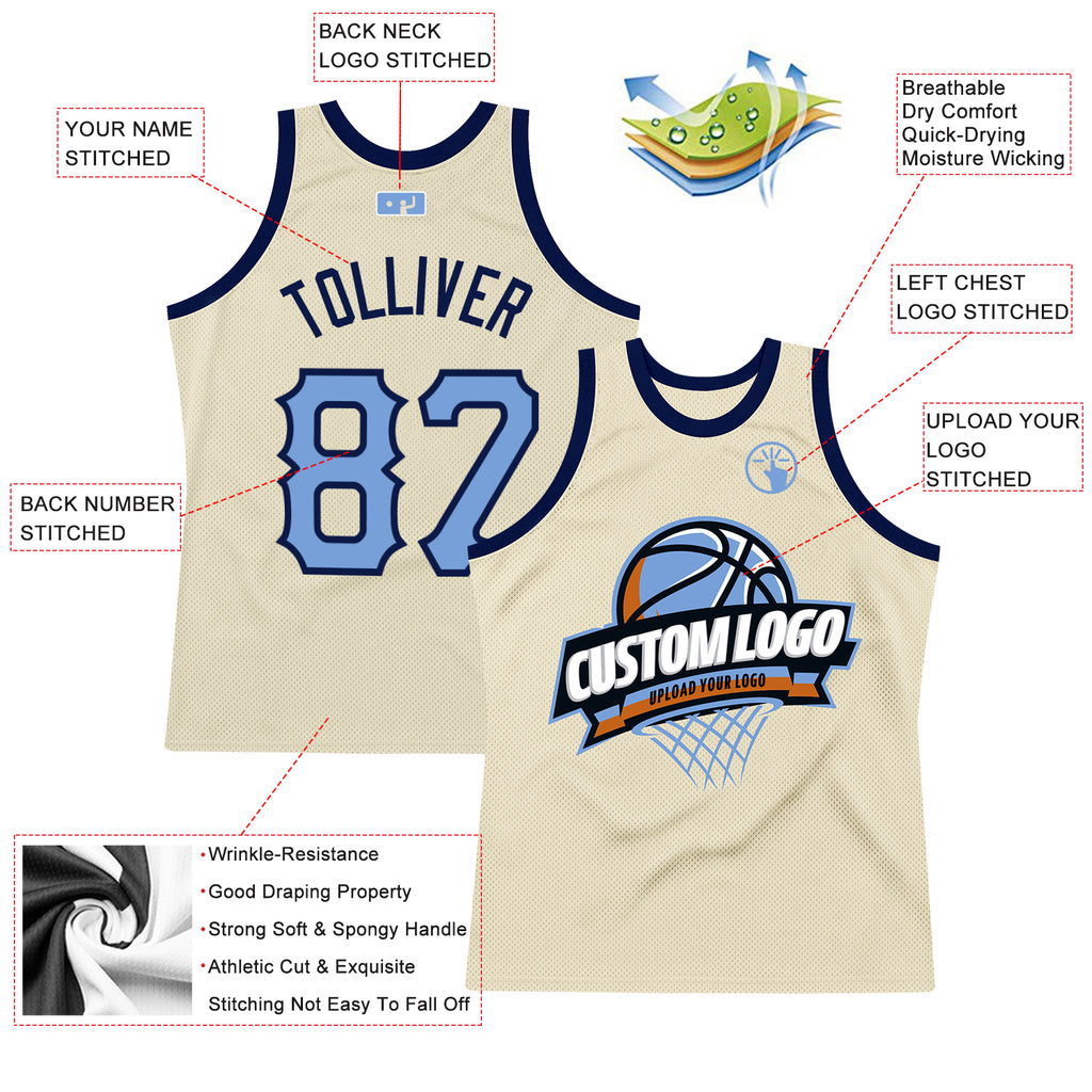 FIITG Custom Basketball Jersey Light Pink Light Blue-White Authentic Throwback Men's Size:3XL