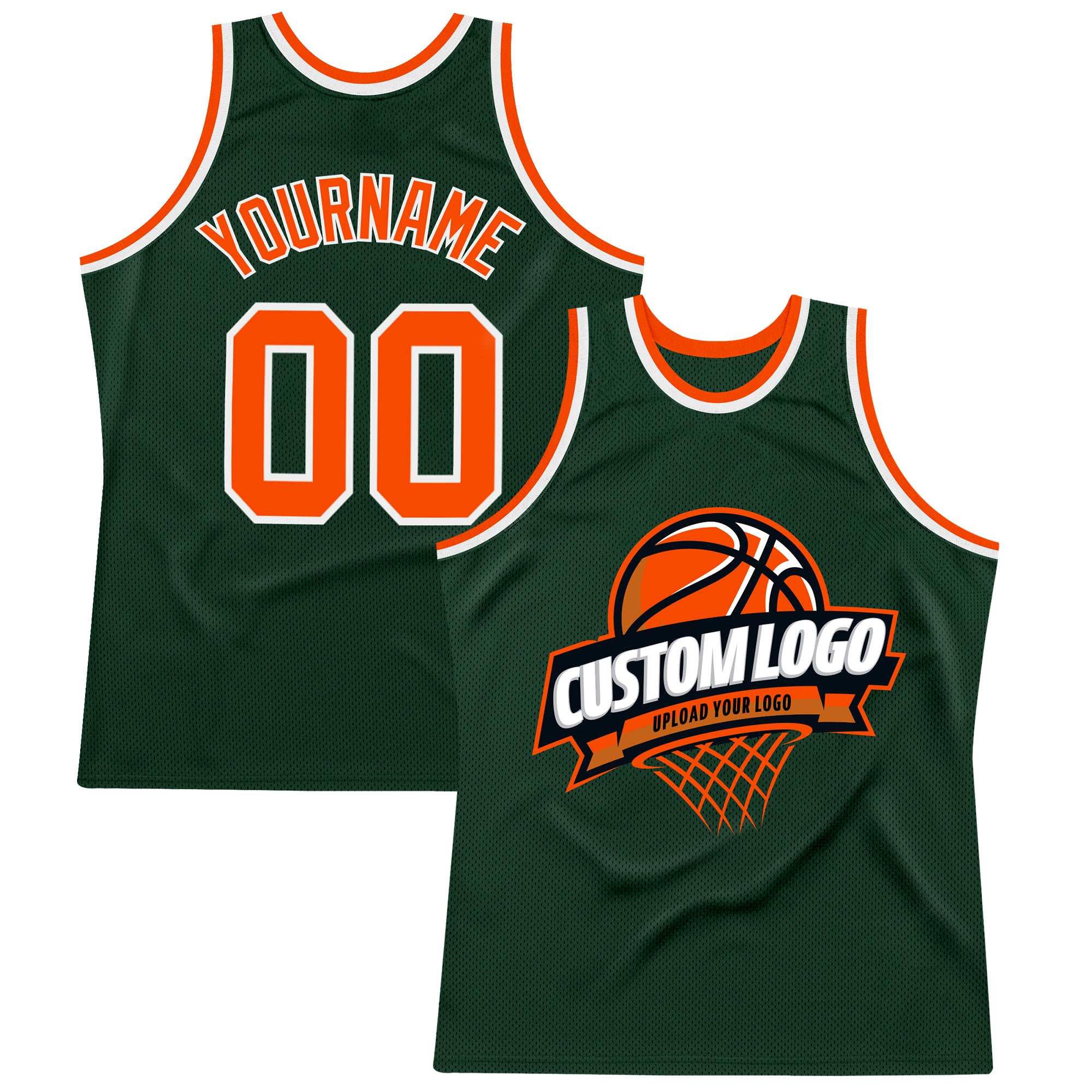 Custom Kelly Green White-Red 3D Mexico Authentic Basketball Jersey