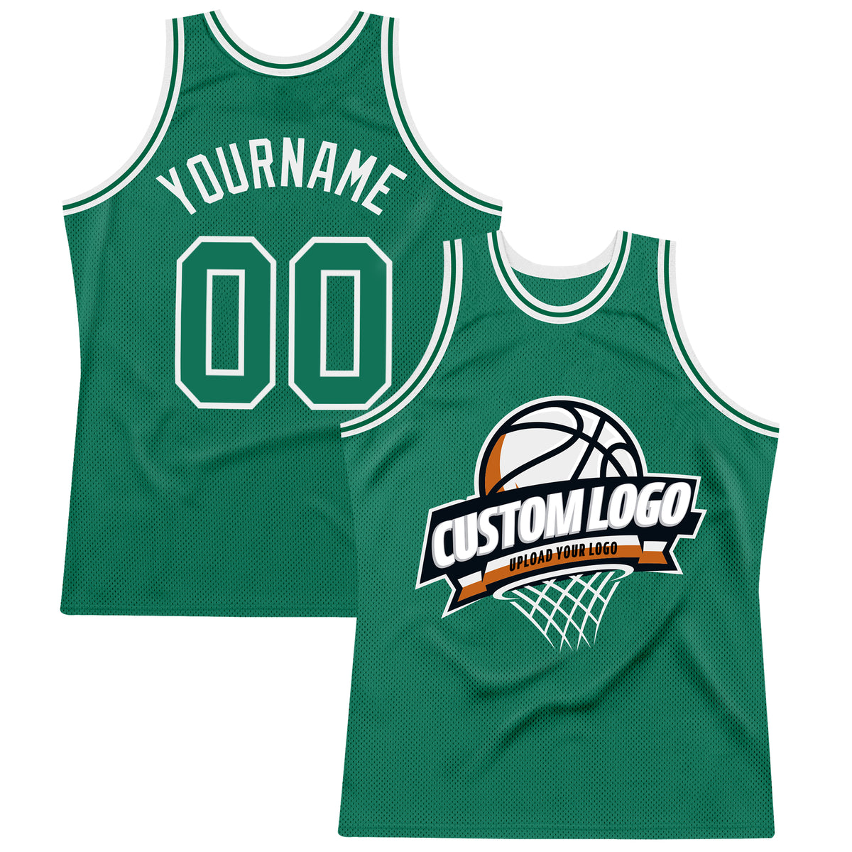 Custom Kelly Green White Authentic Throwback Basketball Jersey – Fiitg