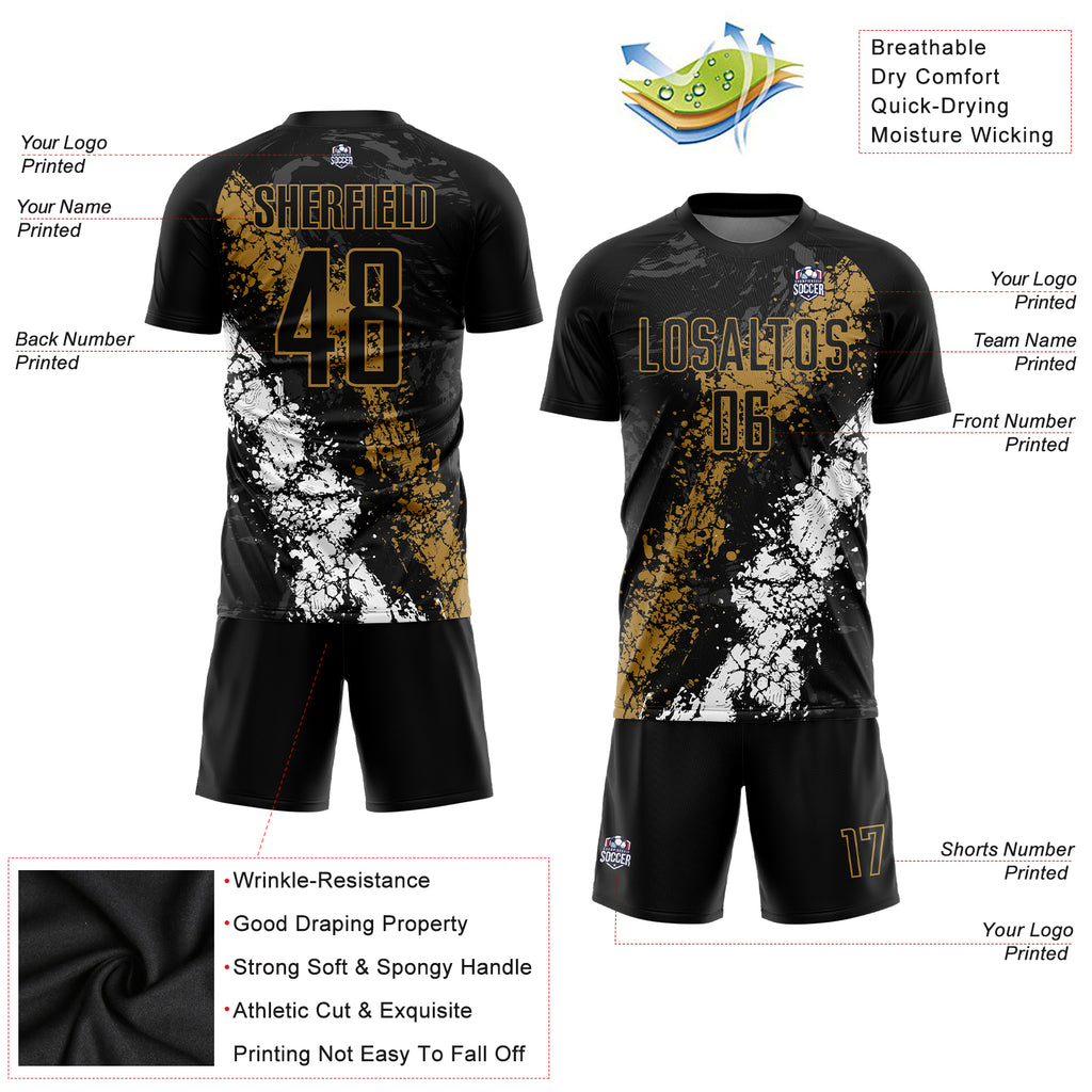 Custom Brown Bay Orange-White Sublimation Soccer Uniform Jersey