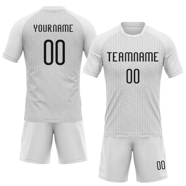 Custom White Black Geometric Shape Sublimation Volleyball Uniform Jersey