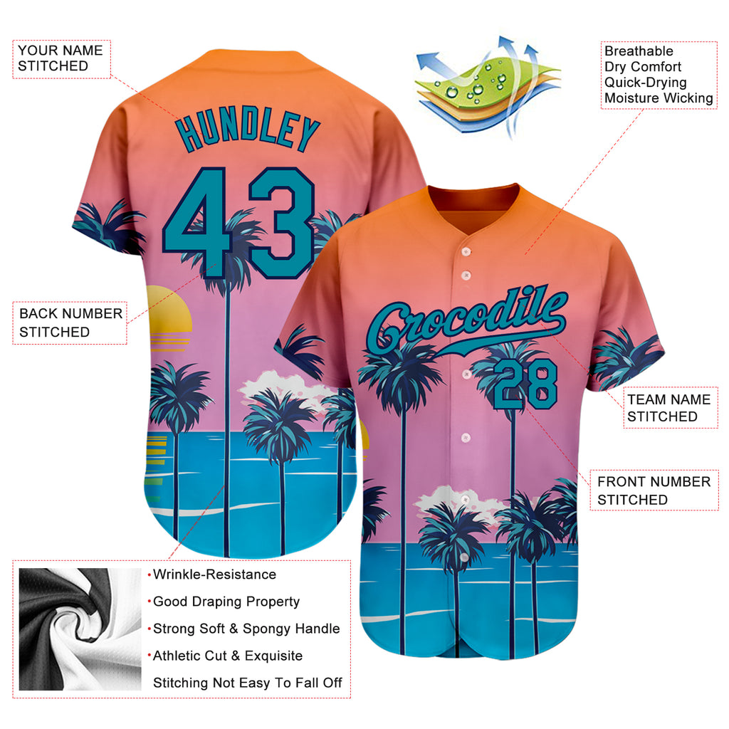 3D Pattern Design Flamingo CUSTOM Baseball Jersey 