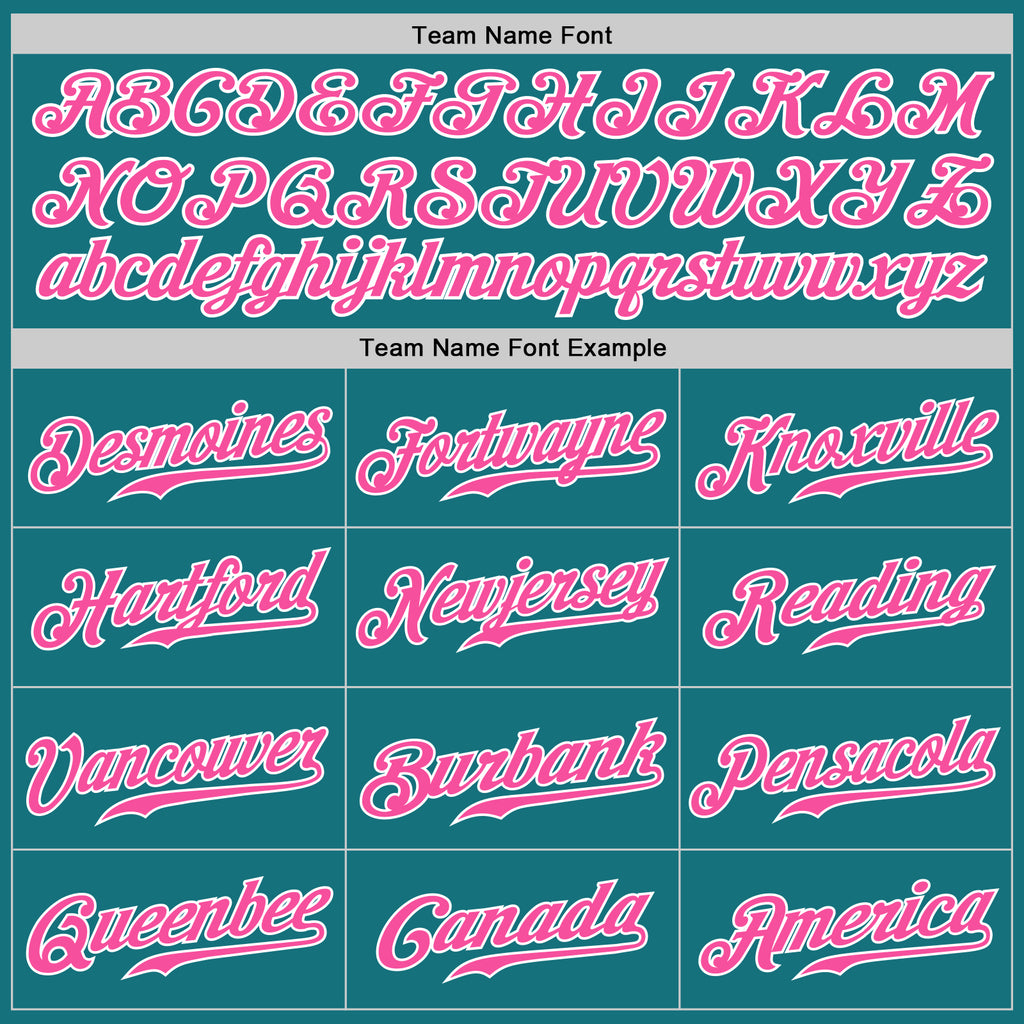 Custom White Aqua-Pink Authentic Baseball Jersey Discount