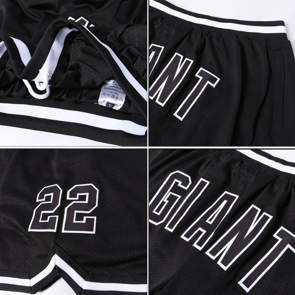 FIITG Custom Light Blue Royal-White Authentic Throwback Basketball Shorts Men's Size:2XL