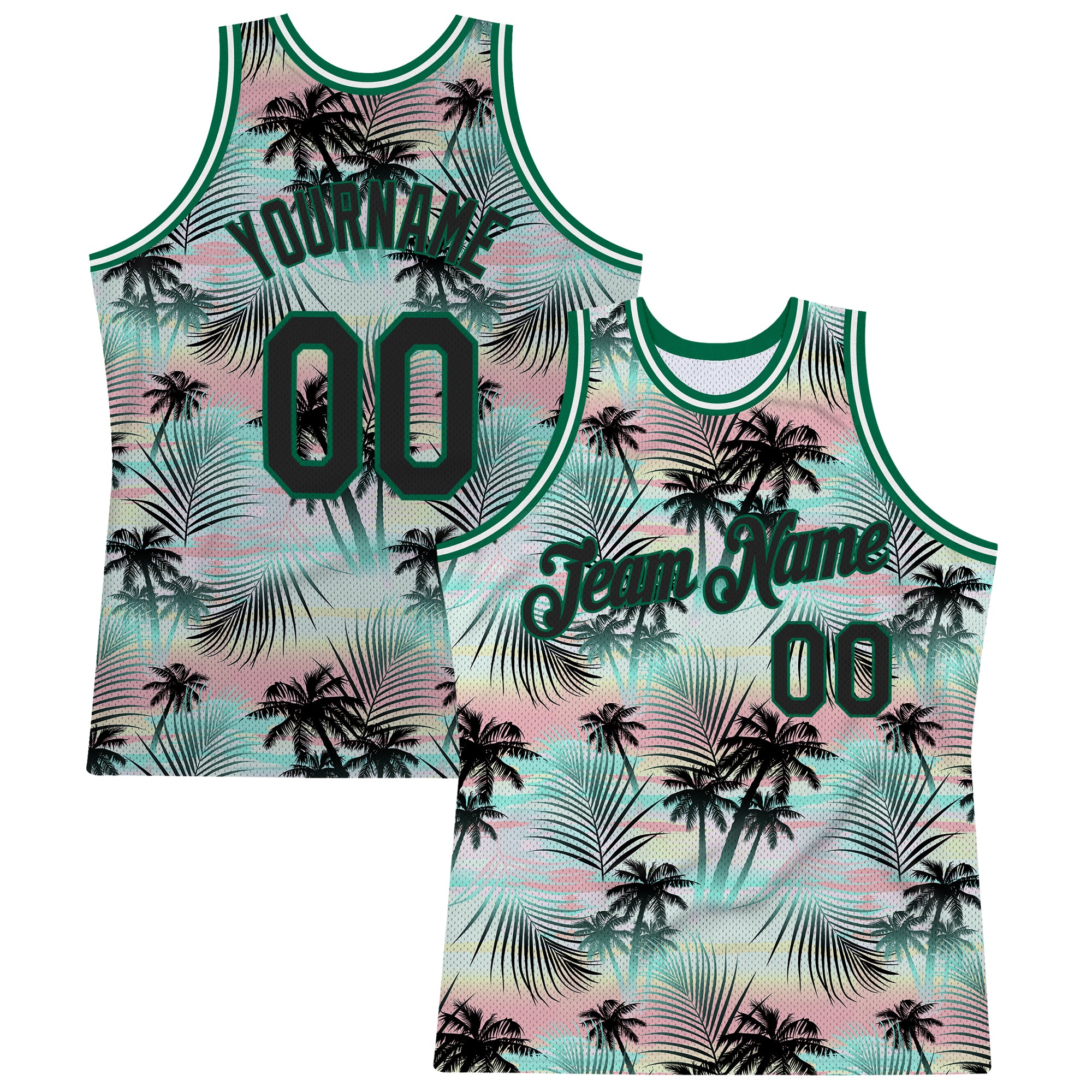 Custom 3D Pattern Cartoon Tropical Hawaii Rainforest Authentic Basketball  Jersey #fansidea #custom #fashionstyle #embroidery #customized…