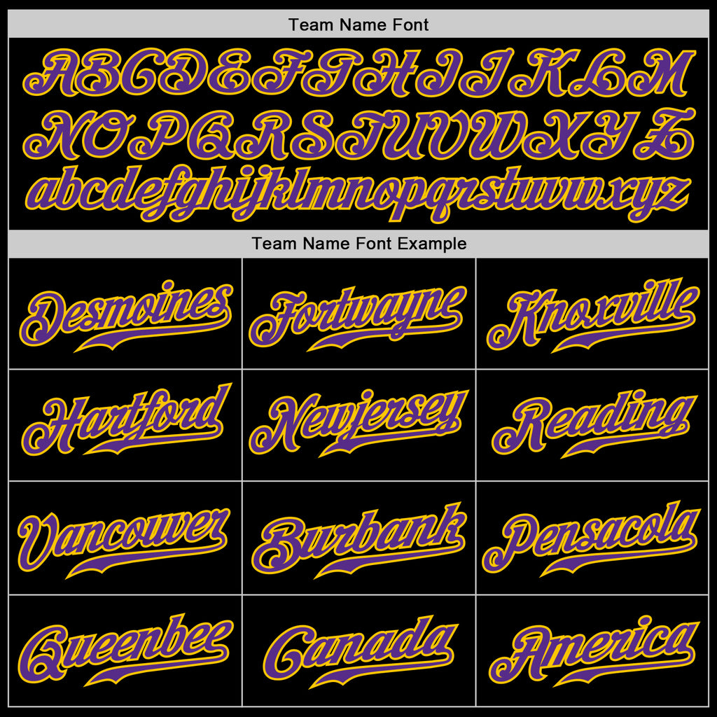 Cheap Custom Black Gold Pinstripe Purple-Gold Authentic Baseball Jersey  Free Shipping – CustomJerseysPro