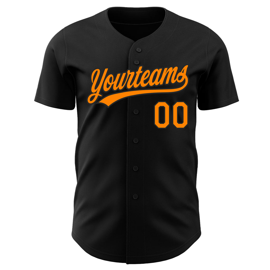 Custom Orange Orange-Gray Authentic Baseball Jersey Discount