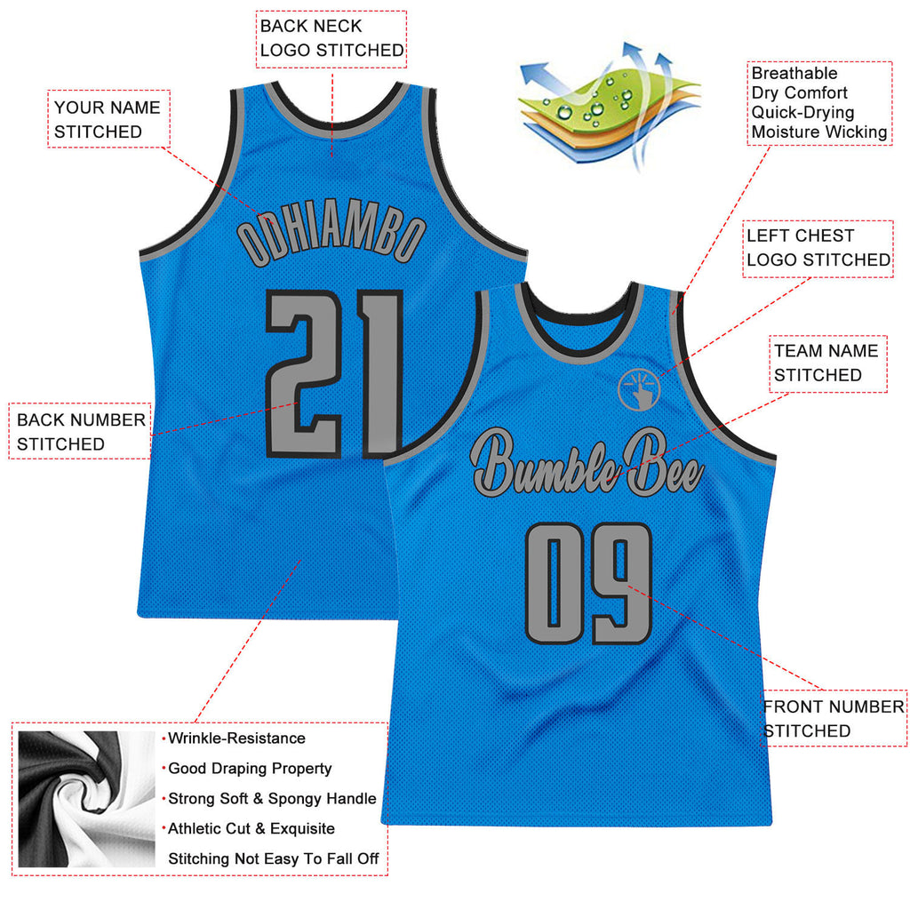 FIITG Custom Basketball Jersey Black White-Teal Authentic Fade Fashion