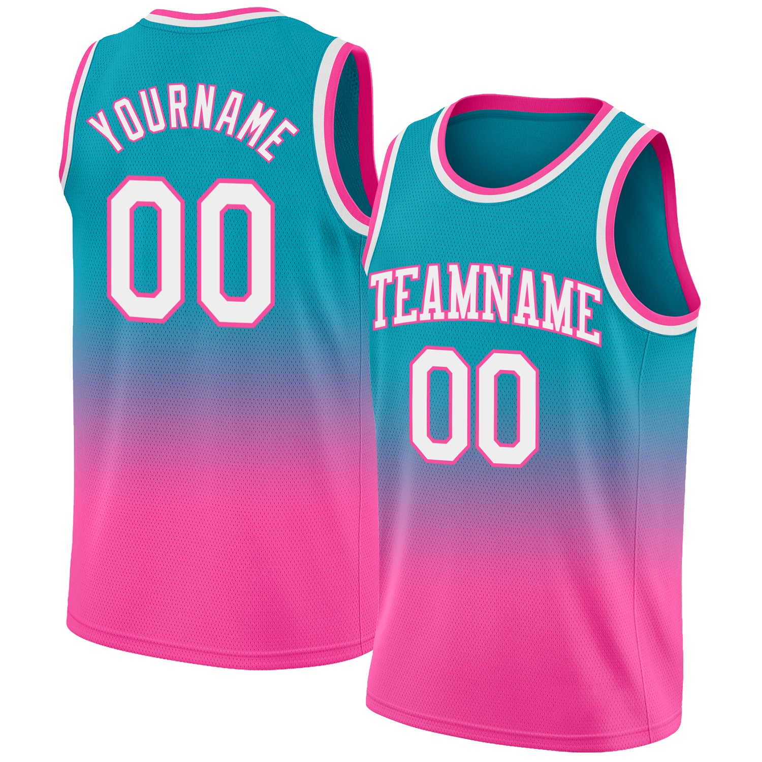 Custom Light Blue Royal-Pink Authentic Split Fashion Basketball Jersey Free  Shipping – Fiitg