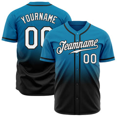 Cheap Custom Panther Blue White-Black Authentic Fade Fashion Baseball  Jersey Free Shipping – CustomJerseysPro