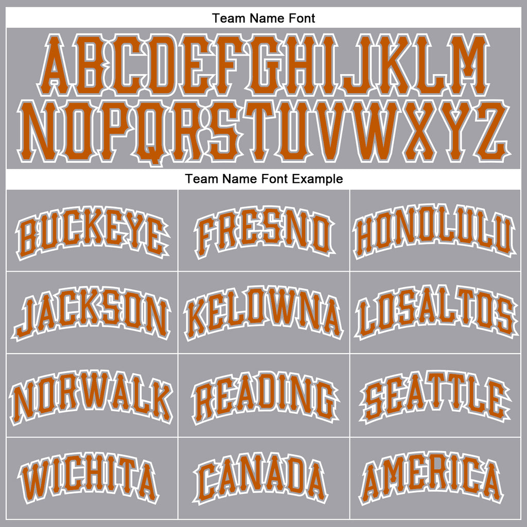 Custom Orange Orange-Gray Authentic Baseball Jersey Discount