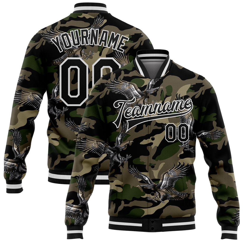 Custom Camo Black-Gray Sublimation Salute To Service Soccer Uniform Jersey