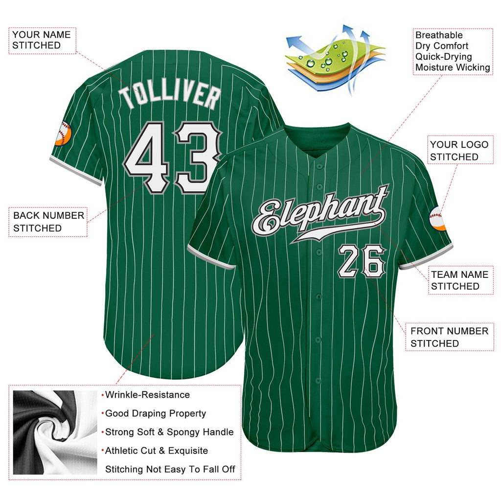 Custom Kelly Green Softball Jerseys