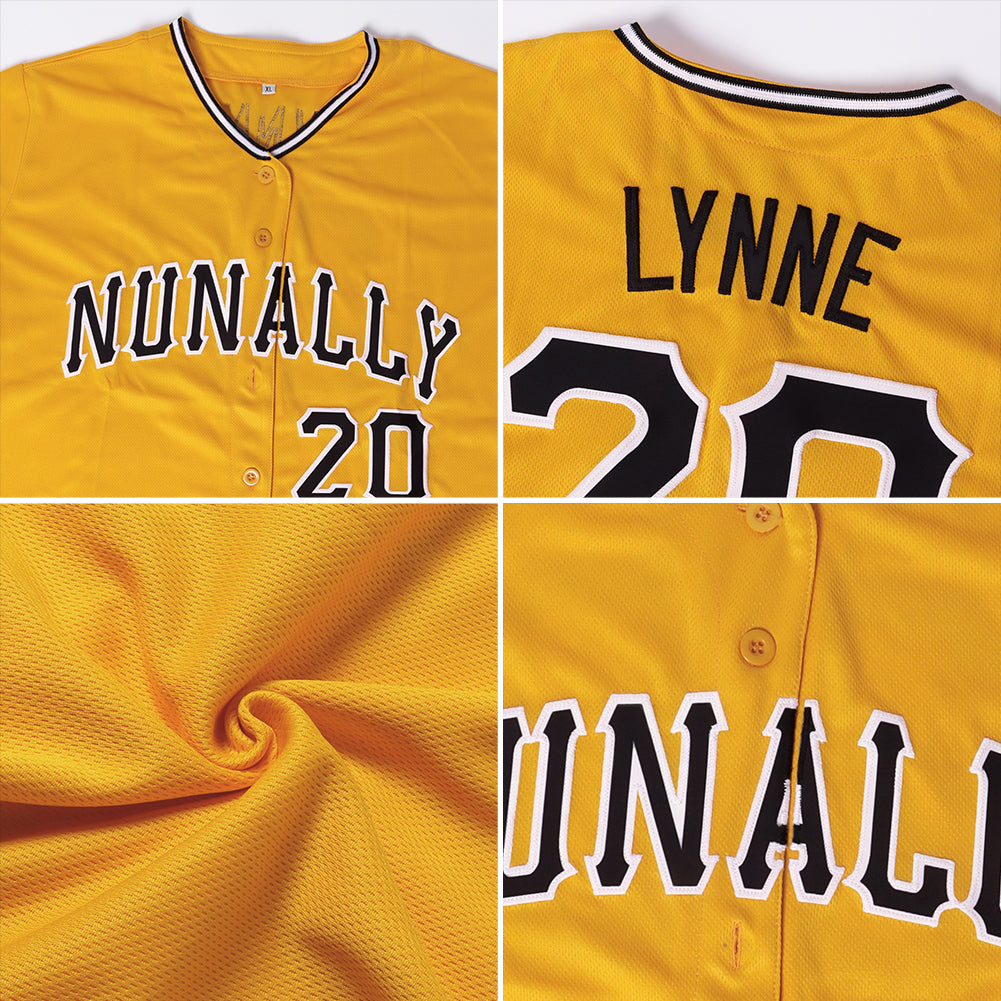 Custom Gold Baseball Jerseys  Gold Baseball Uniforms Design – Fiitg