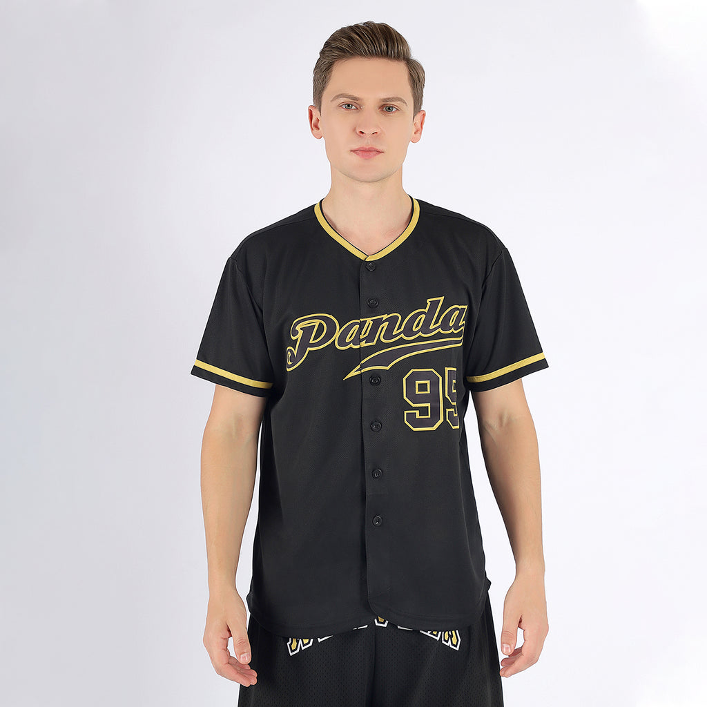 Custom Cream Navy Pinstripe Navy-Gold Authentic Baseball Jersey