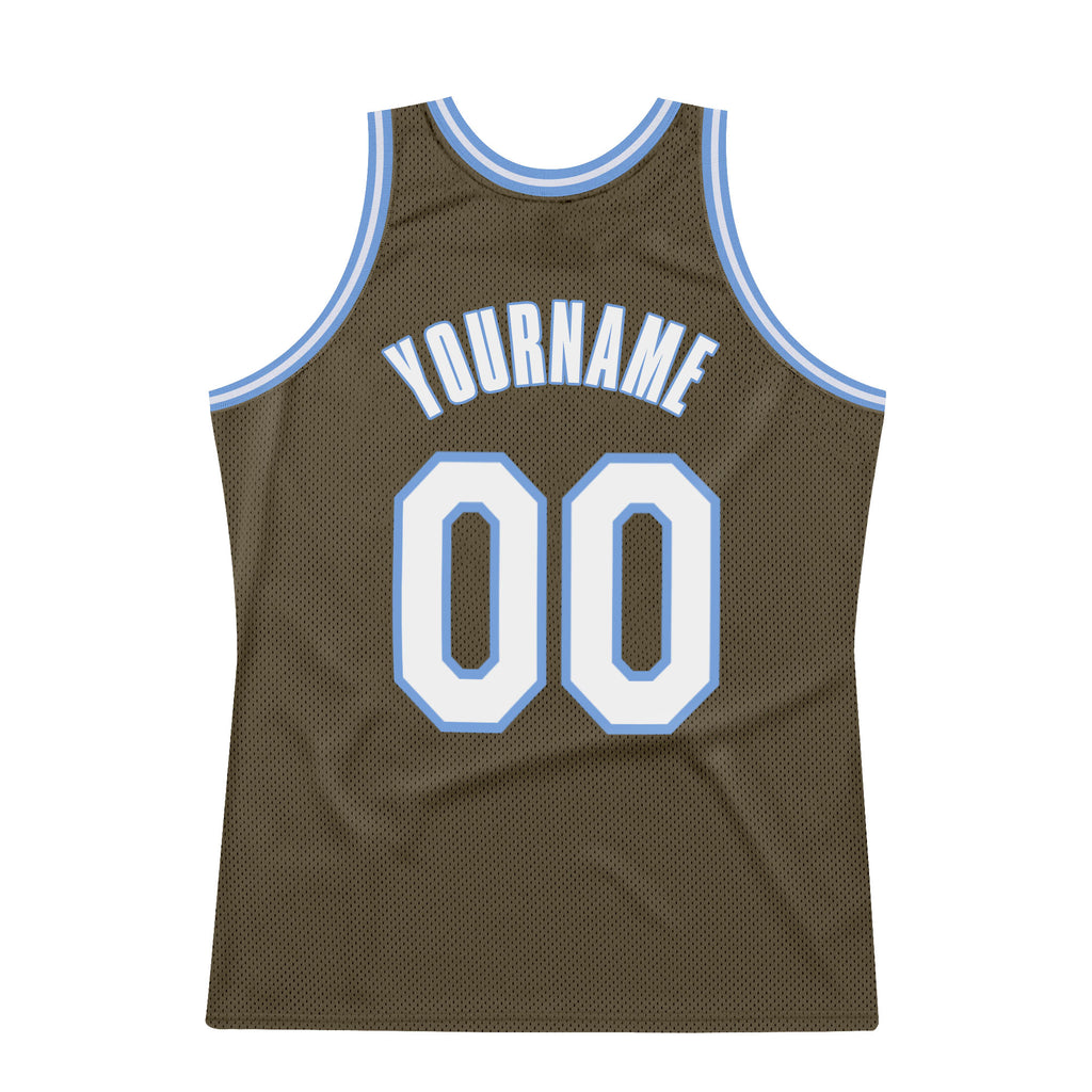 FIITG Custom Basketball Jersey Light Blue White-Red Authentic Fade Fashion