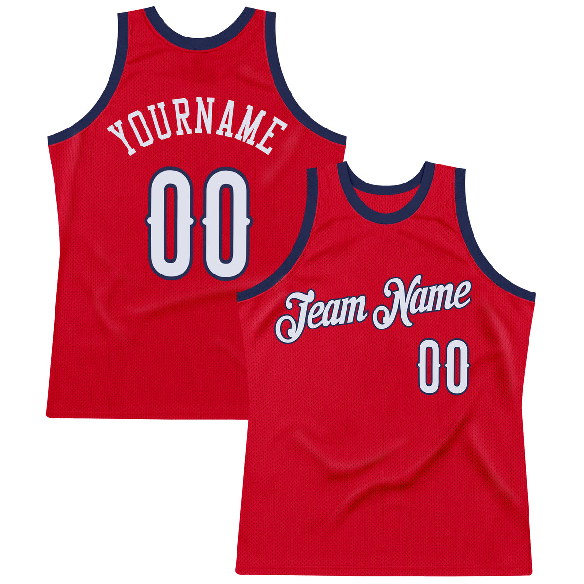 Custom Own Red White Navy Basketball Stitched Jersey Free Shipping – Fiitg