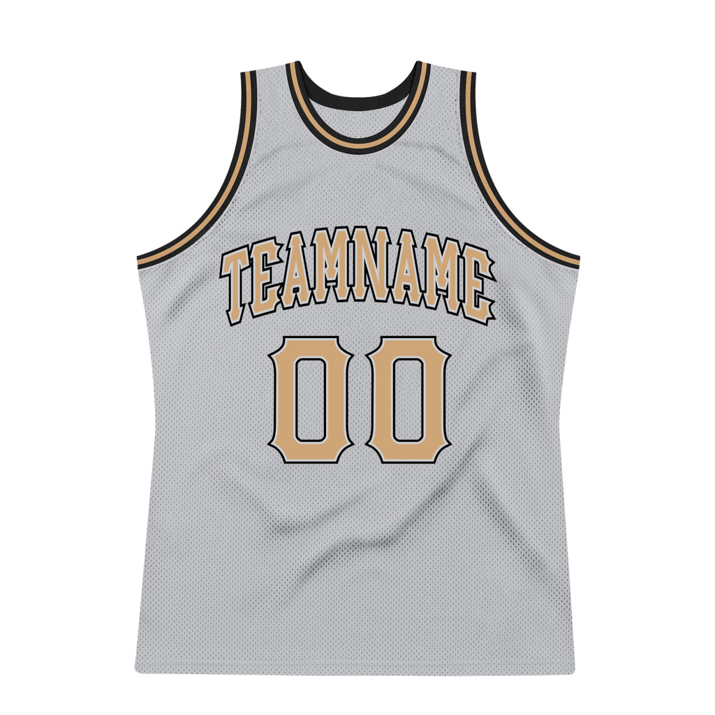 FIITG Custom Basketball Jersey Silver Gray Purple-Black Authentic Throwback