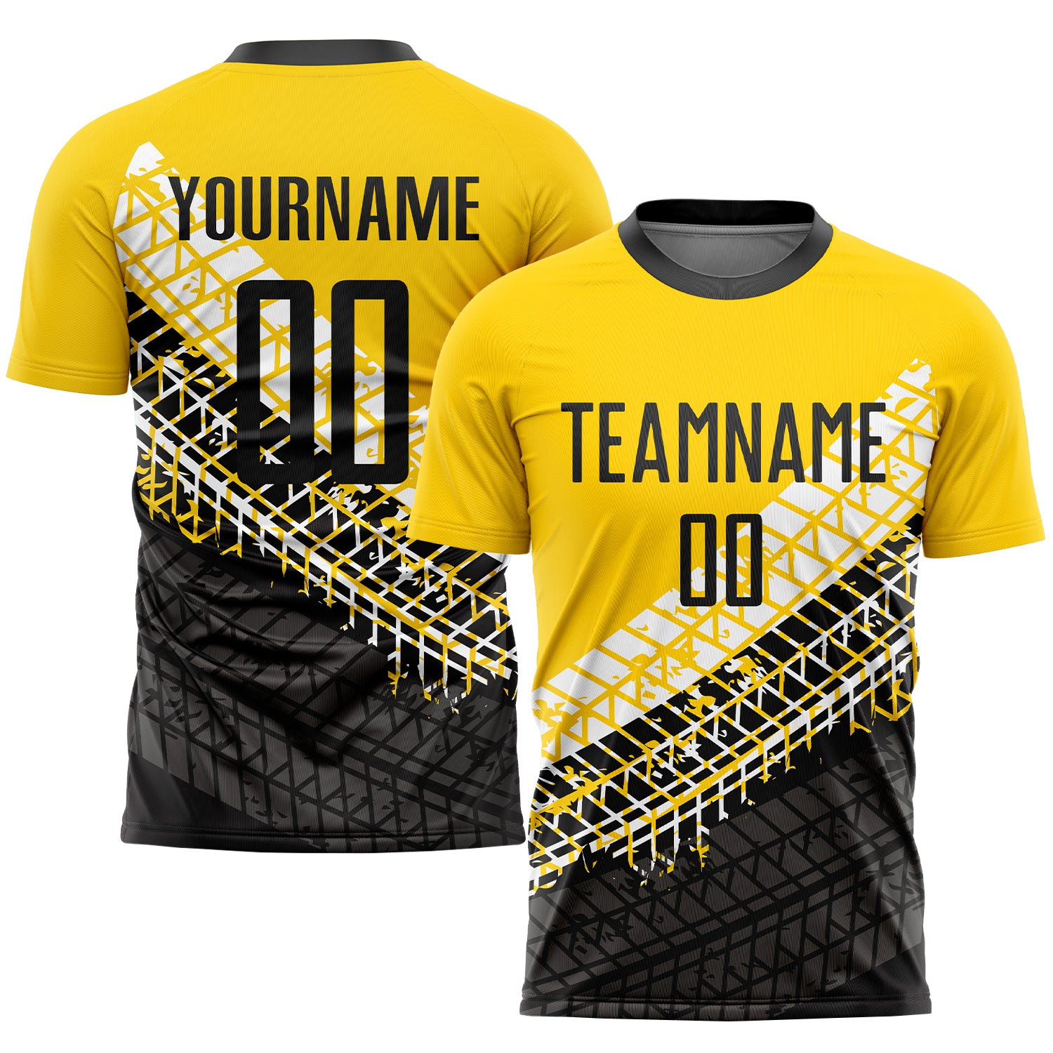 Custom Black Black-Gold Sublimation Soccer Uniform Jersey Fast Shipping –  FiitgCustom