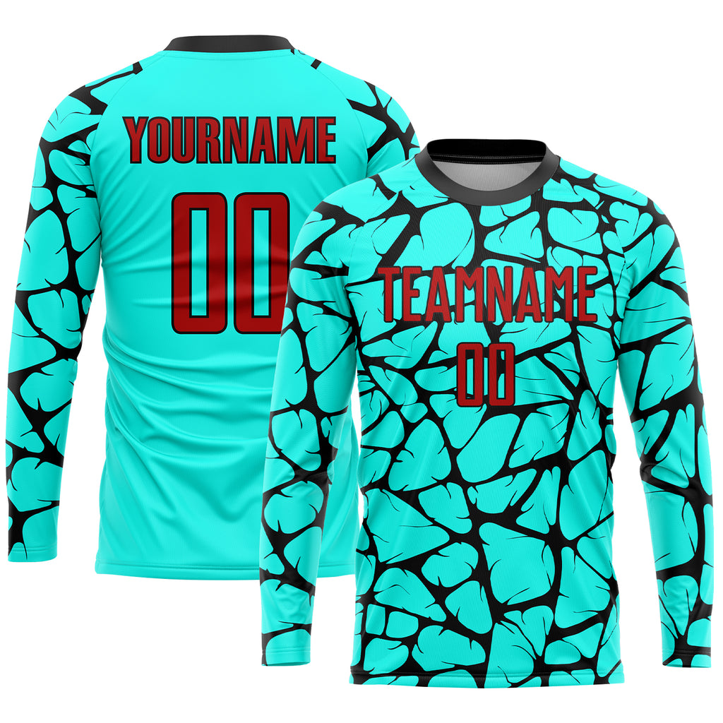 Customized Black Fluorescent Green Soccer Jersey Popular Team Club