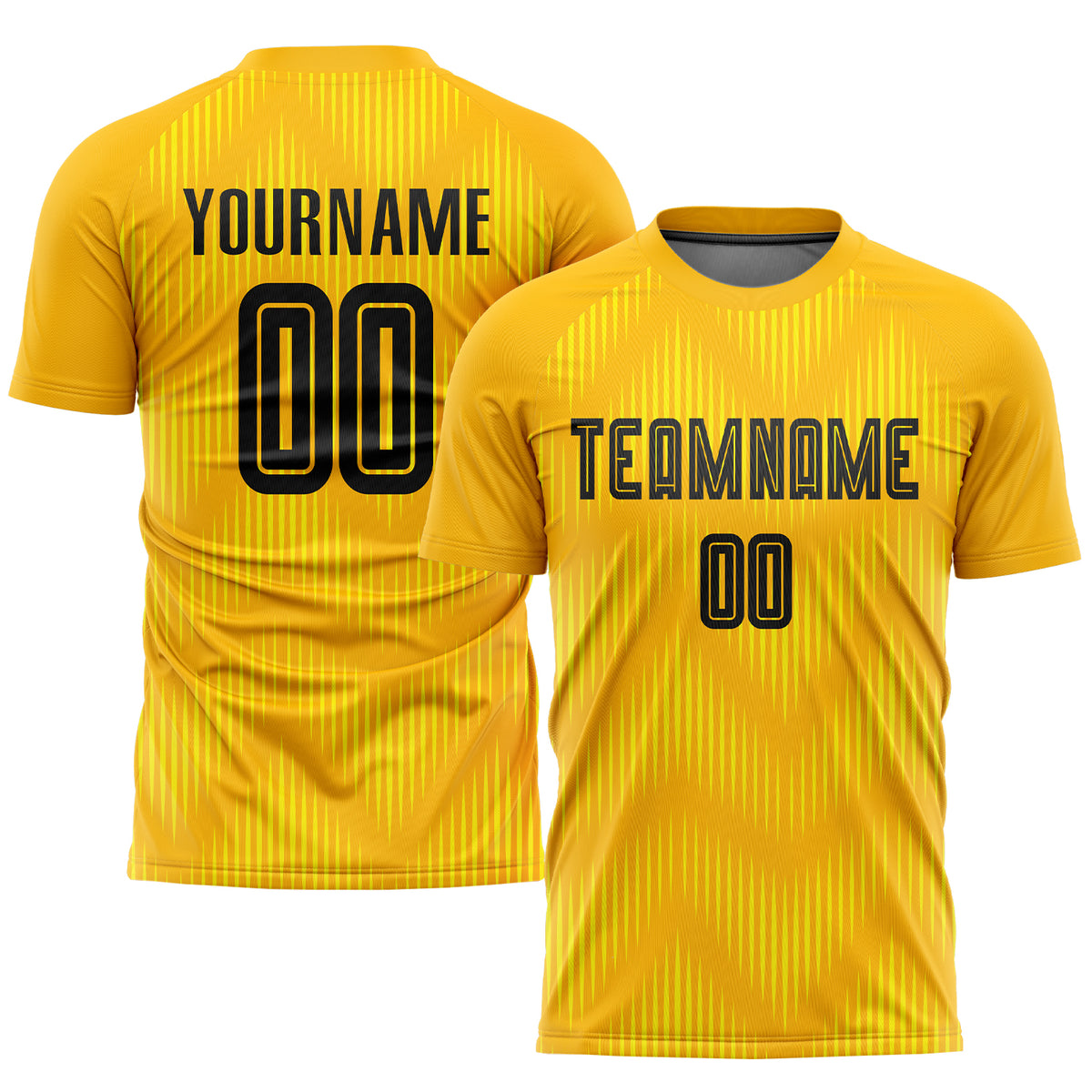 Custom Gold Black Sublimation Soccer Uniform Jersey Free Shipping – Fiitg