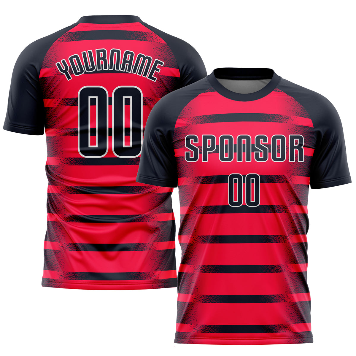 Custom Red Navy-White Sublimation Soccer Uniform Jersey Free Shipping ...