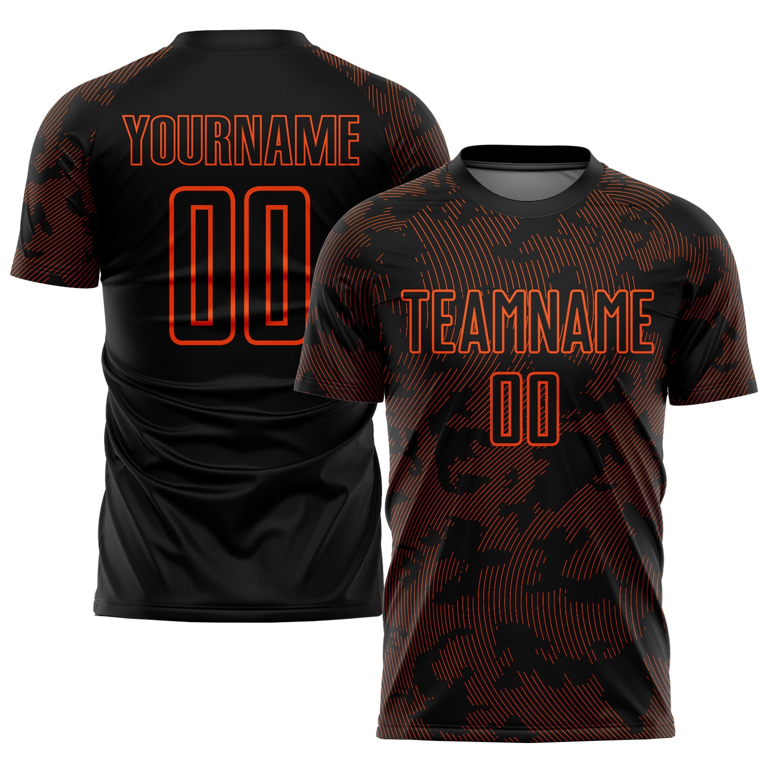 Football Jersey Design Black and Orange Sublimation - imgecart