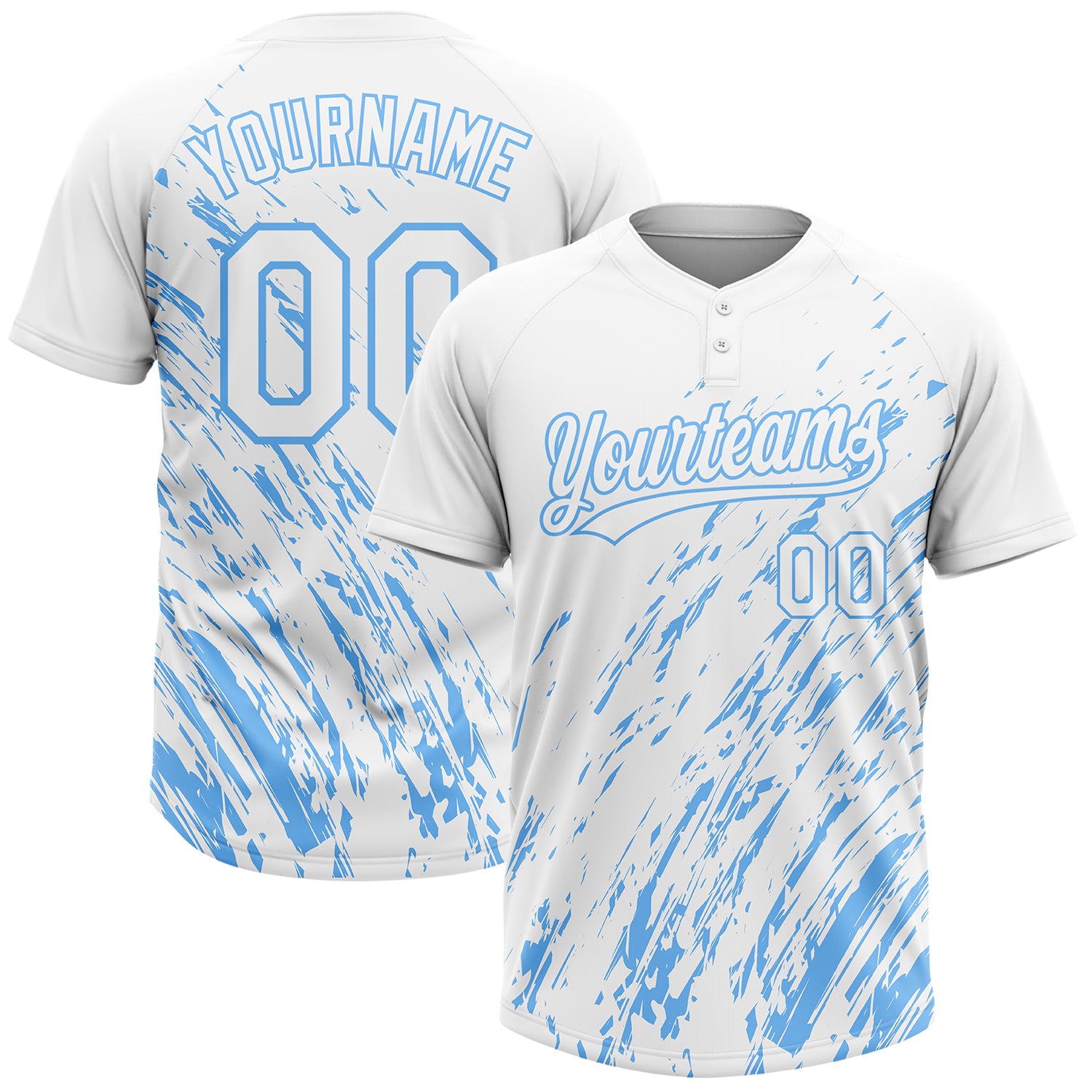 Tropics White Softball Jersey