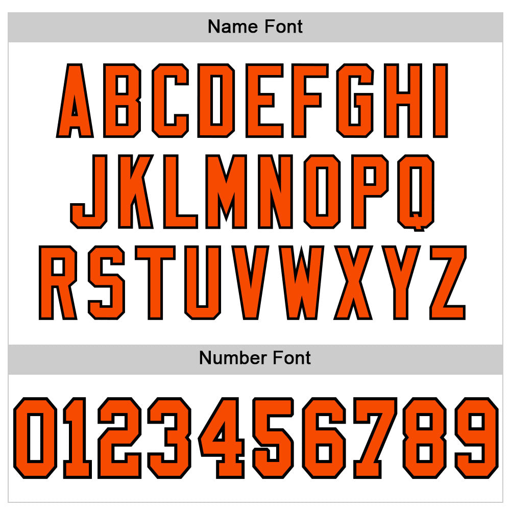 Custom White Orange-Black Mesh Authentic Football Jersey Discount