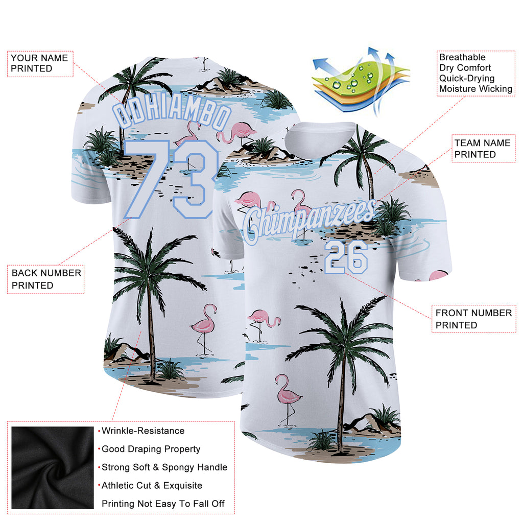 Custom Royal Navy-Orange 3D Pattern Design Palm Trees Authentic Baseball  Jersey Discount